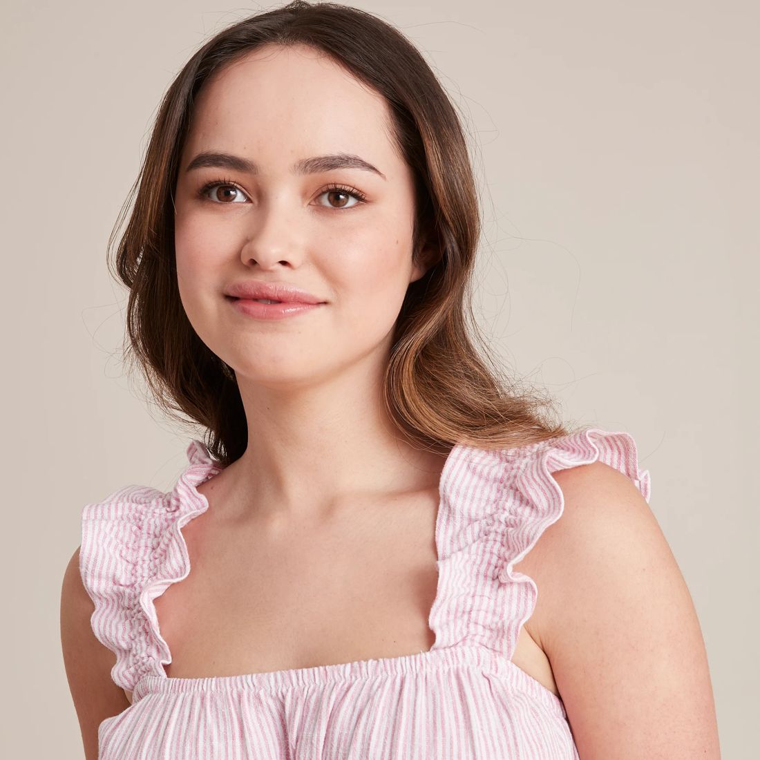 Dannii Minogue Petites Linen Blend Ruffle Strap Maxi Dress Target