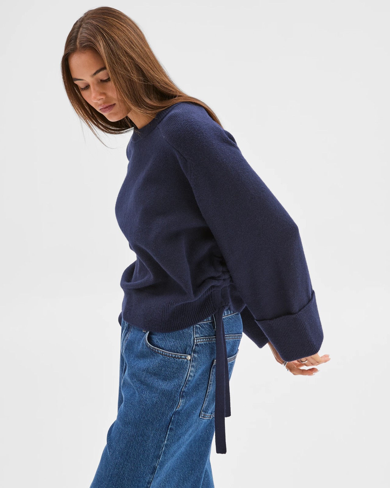 Lily Loves Gathered Detail Jumper - Ink Blue 4 of 5