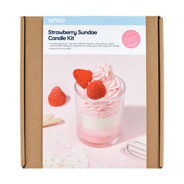 DIY Strawberry Sundae Candle Kit - Anko