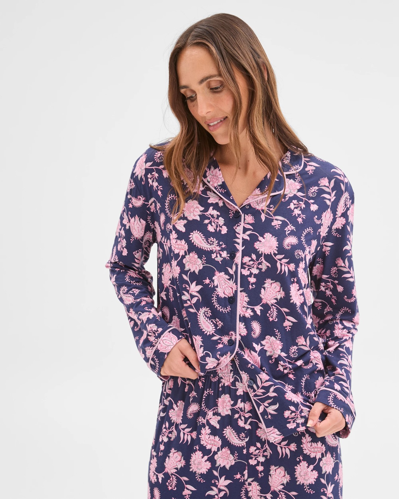 Bamboo Long Sleeve Top and Pants Pyjama Set 4 of 6