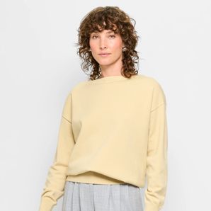 Long Sleeve Relaxed Boat Neck Knit Jumper - Preview