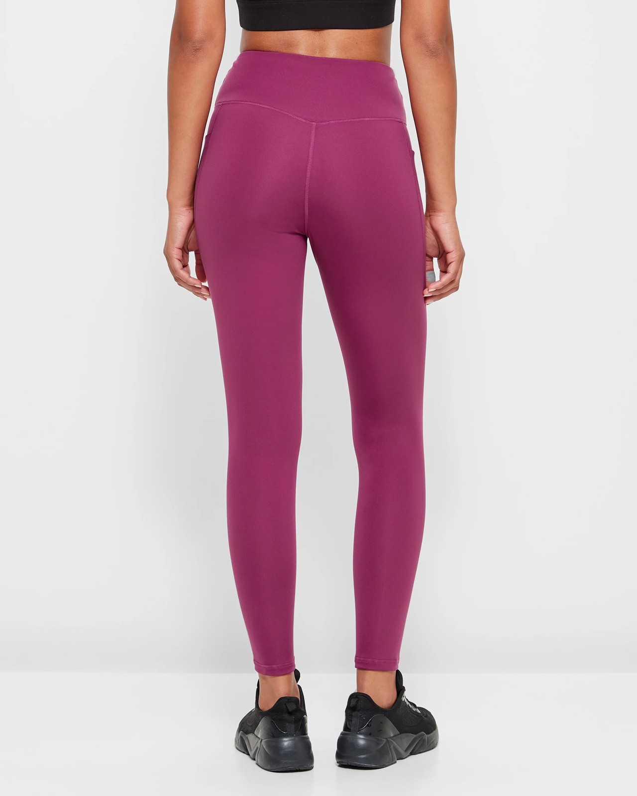 Active Full Length Fleece Lined Tights - Raspberry Radiance