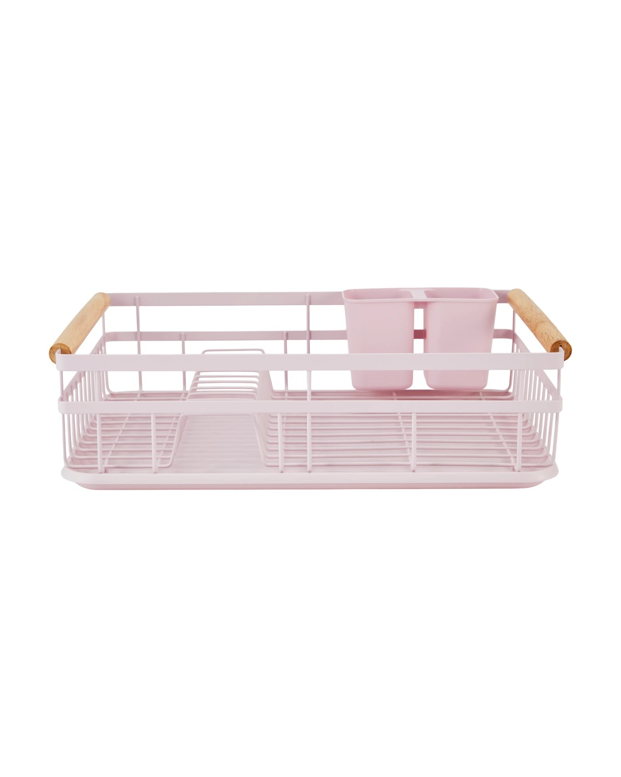 Anko Pink Wooden Handle Dish Rack 2 of 6