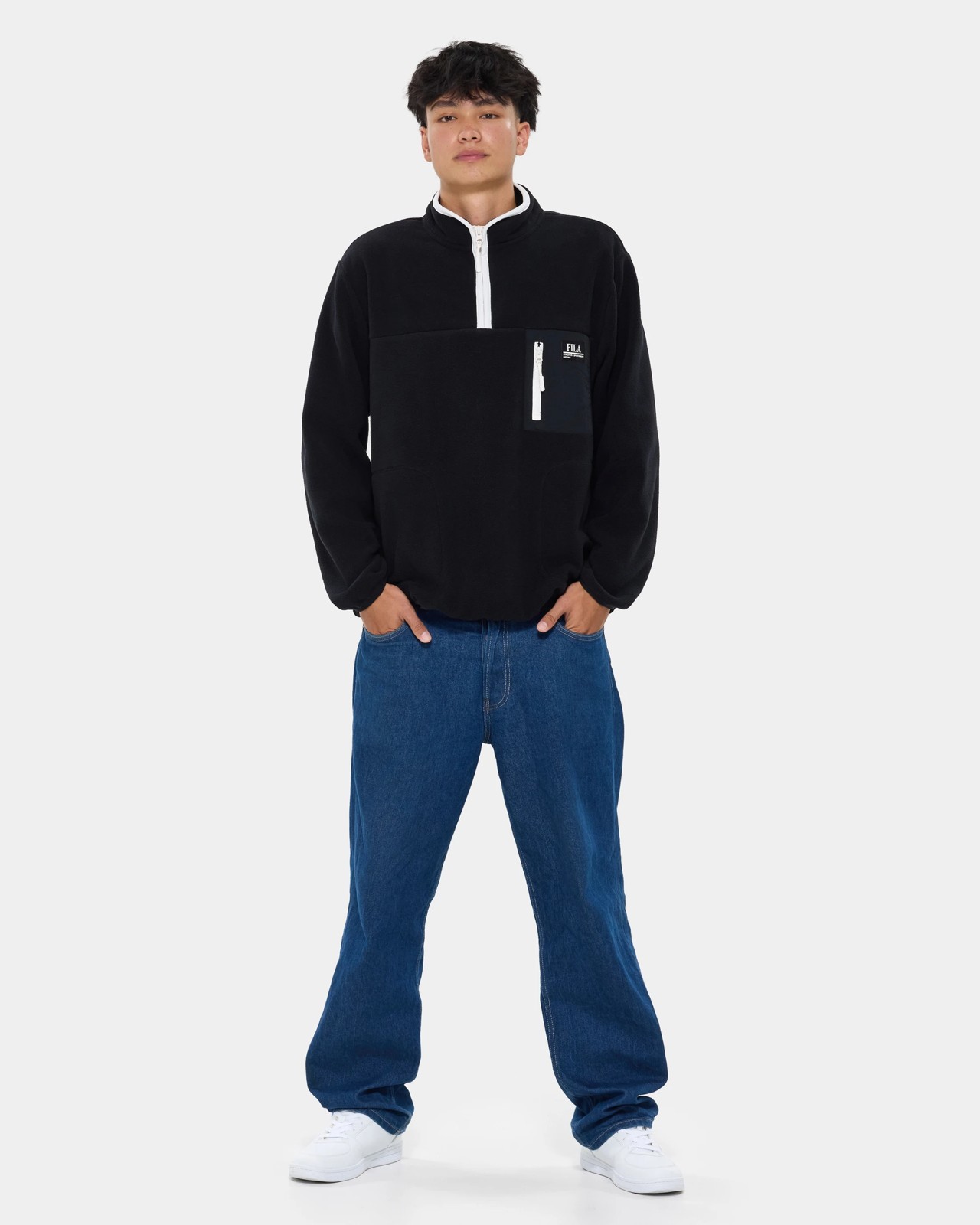 Fila Toby Fleece Pullover - Black 2 of 6
