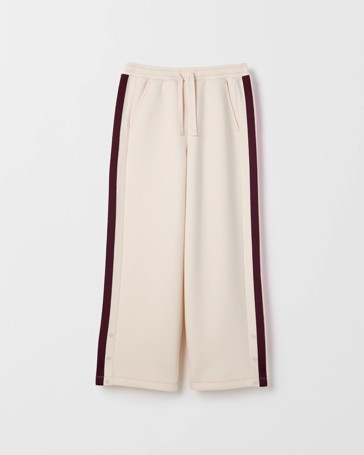 Scuba Fabric Snap Hem Trackpants