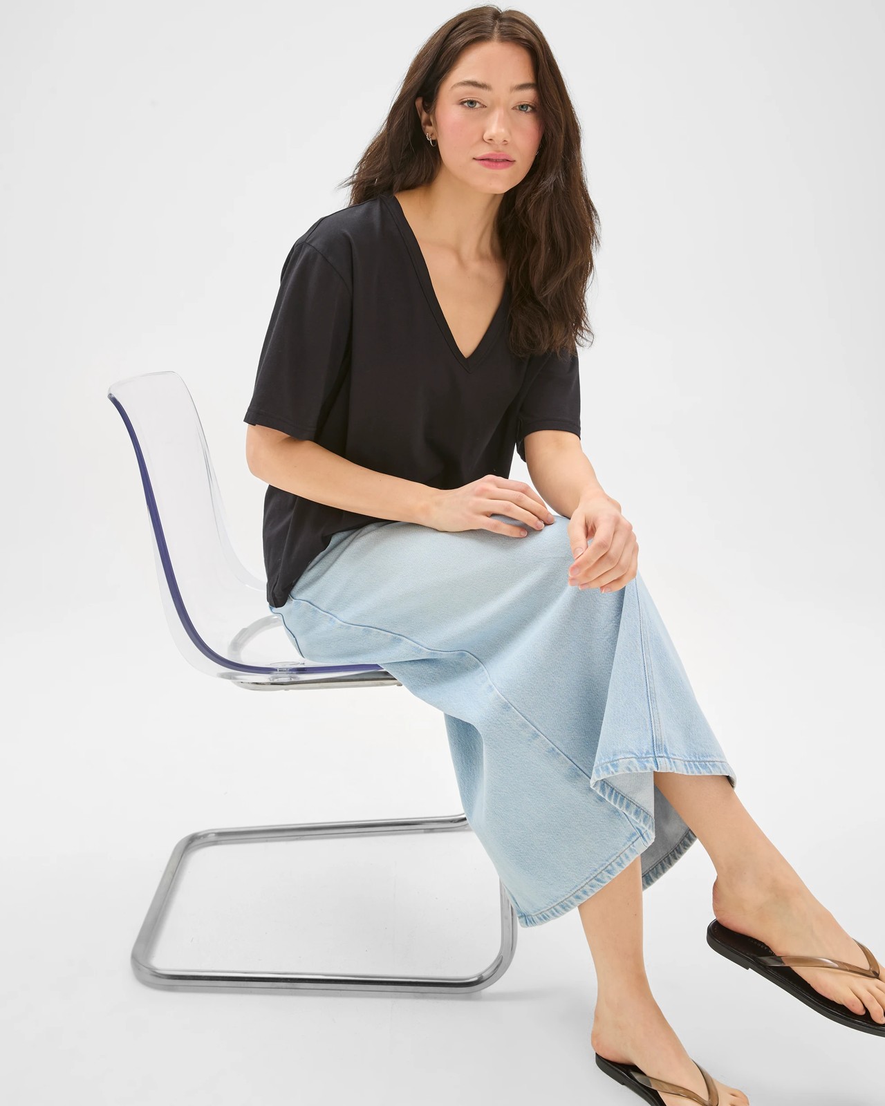 Lily Loves Denim Pencil Skirt 4 of 5