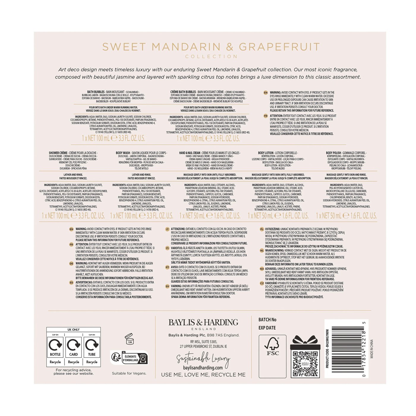 Baylis & Harding 7 Piece Signature Collection - Sweet Mandarin and Grapefruit 2 of 5
