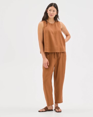 European Linen Swing Tank Top
