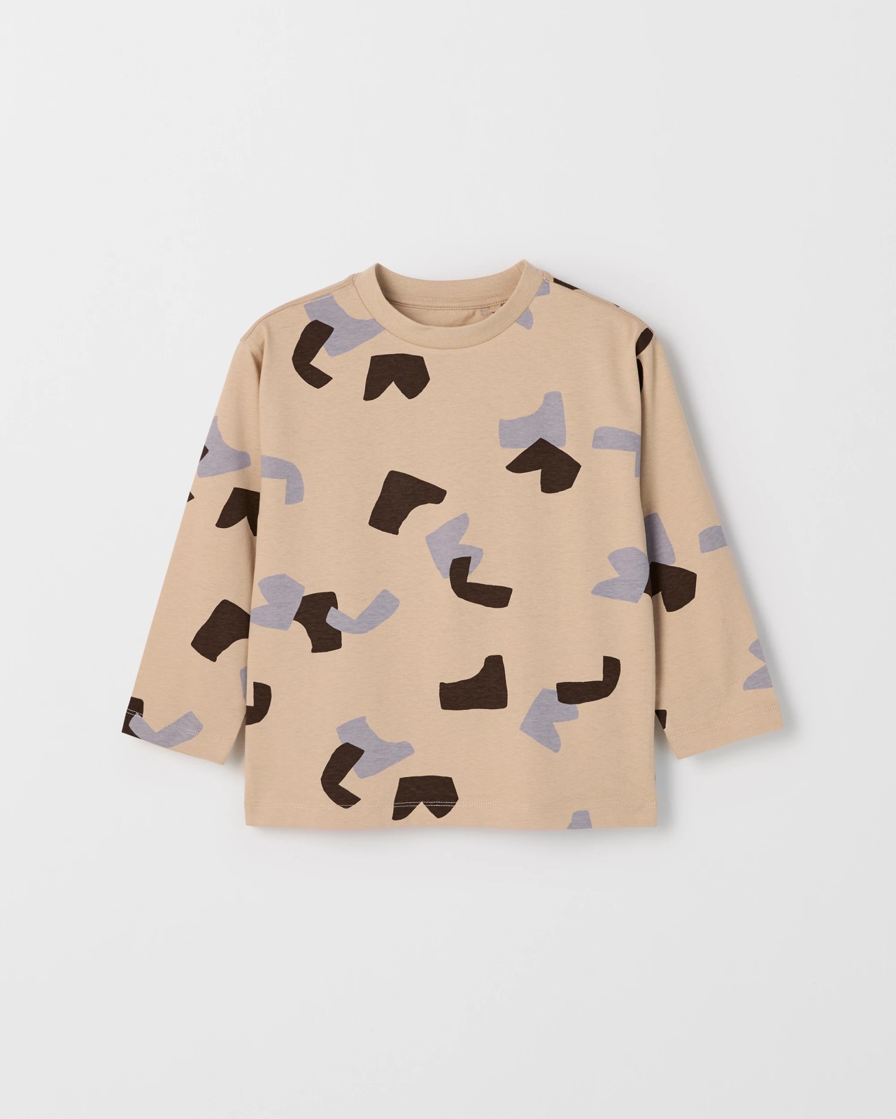Australian Cotton 3 Pack Long Sleeve T-Shirts - Tan 4 of 5