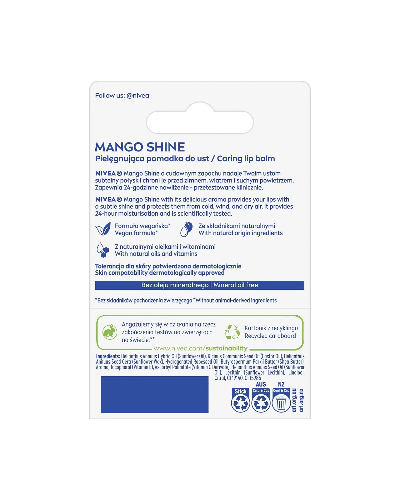 NIVEA Mango Shine Lip Balm - Shea Butter 2 of 6
