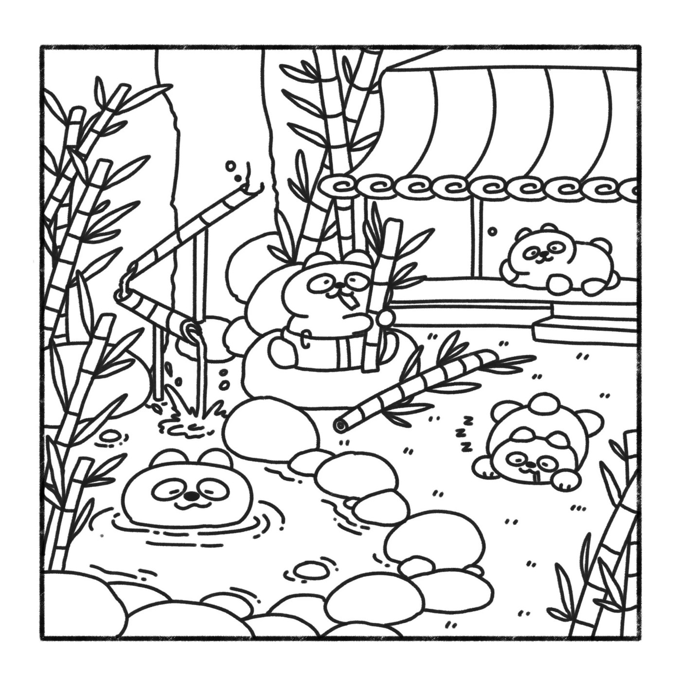 Cosy Cottage: Cute and Relaxing Colouring Book by Cherry Lam - Book 2 of 4