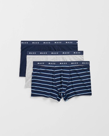 Maxx Plus Size Australian Cotton Blend 3 Pack Trunks