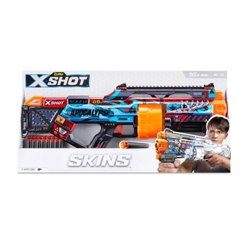 X-Shot Skins Last Stand Dart Blaster (16 Darts) by ZURU - Assorted*