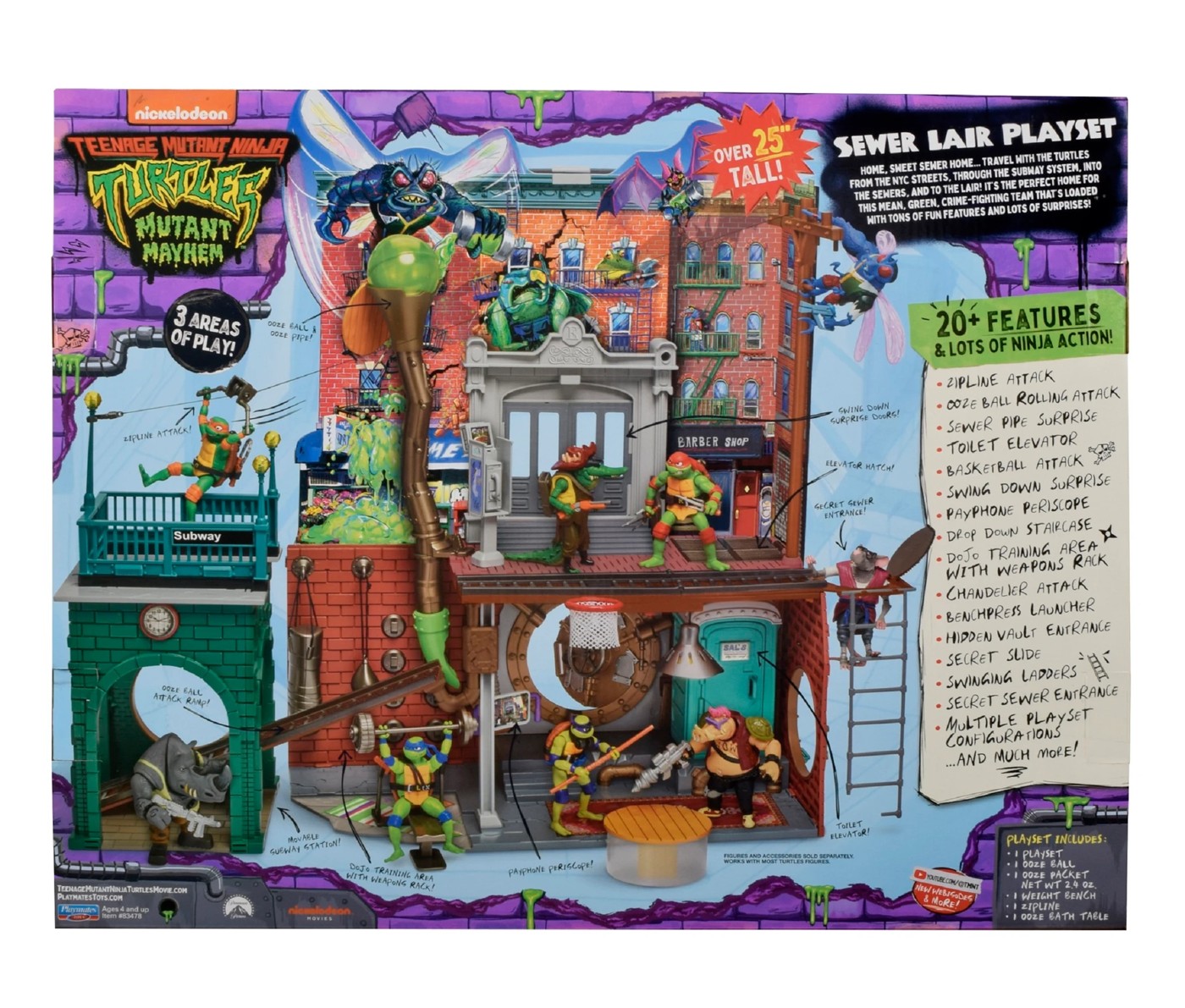 Ninja sale turtle playset