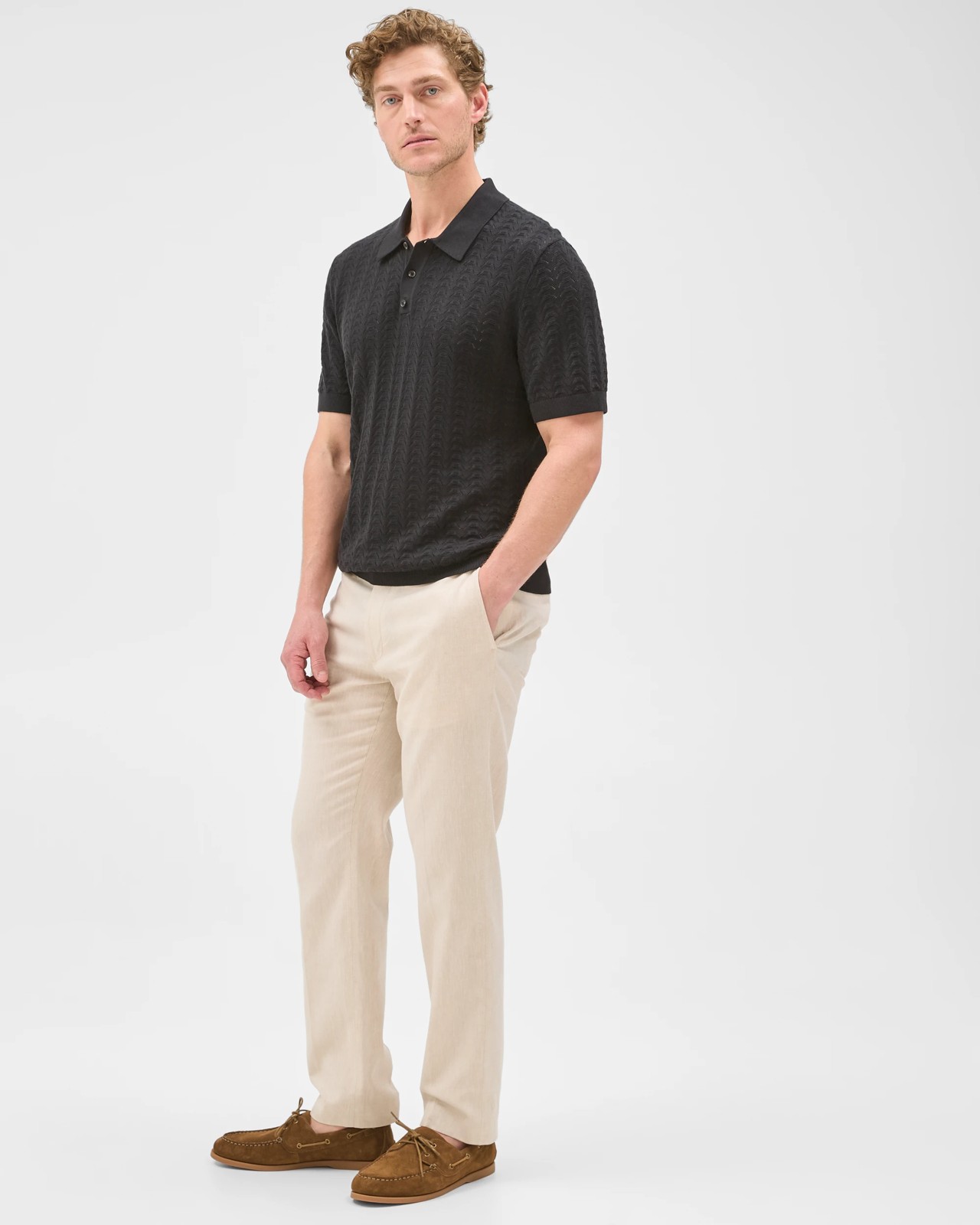 Preview Linen Blend Tailored Suit Trousers 3 of 5