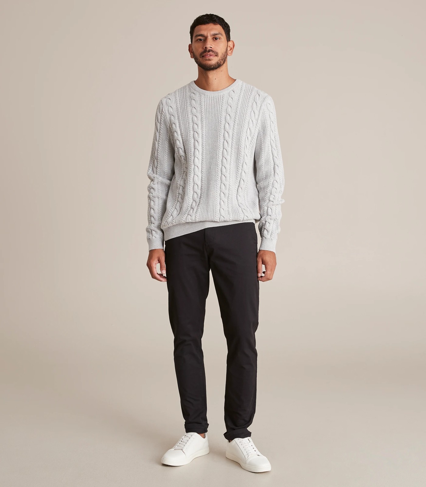 Cable Crew Knit Jumper | Target Australia