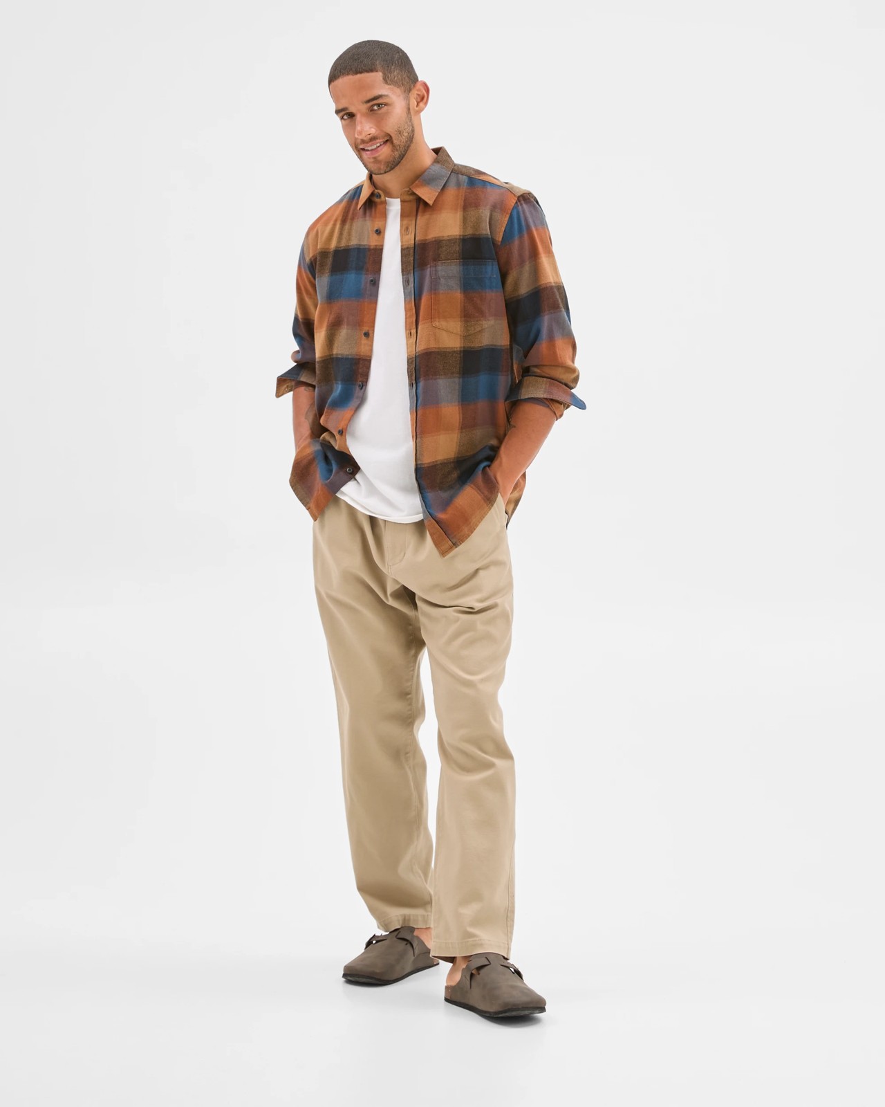 Australian Cotton Long Sleeve Flannelette Shirt  - Multi 2 of 6