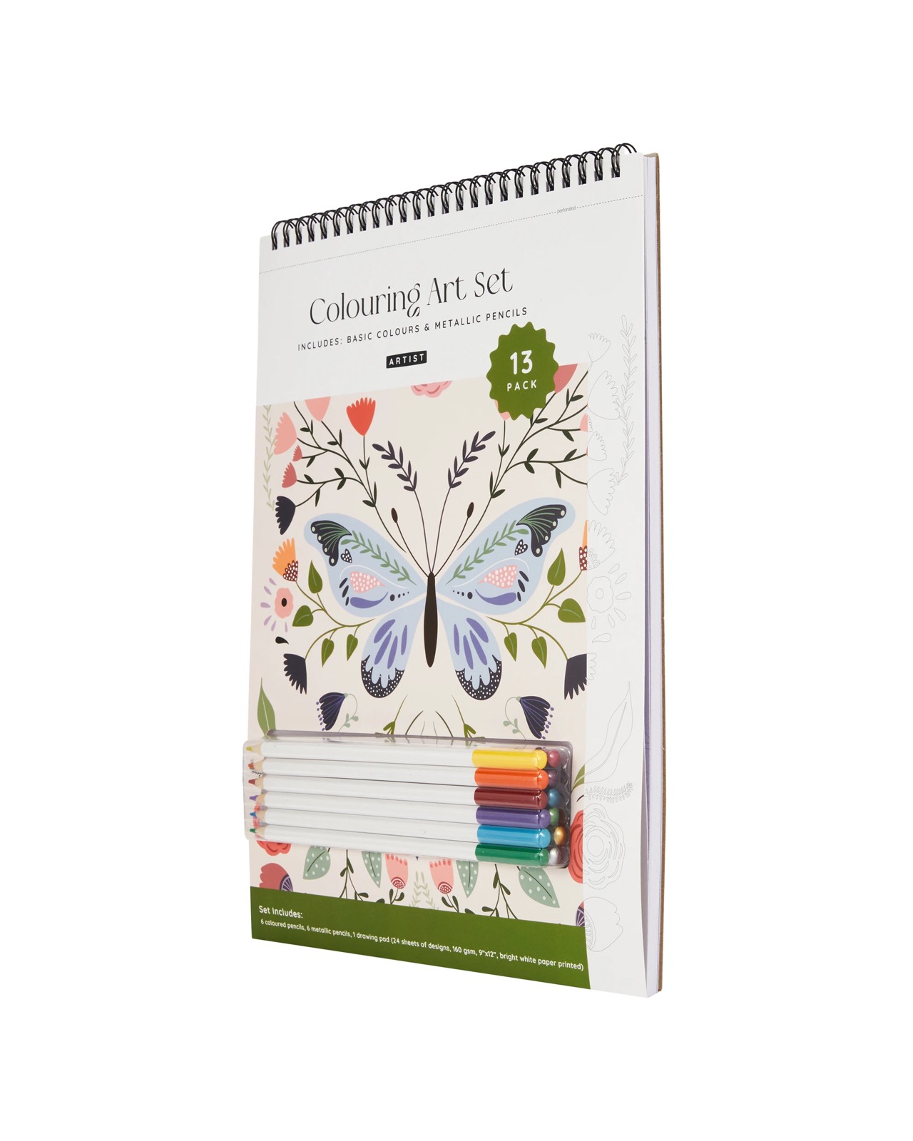 Anko 13 Pack Colouring Art Set - Butterfly 3 of 5