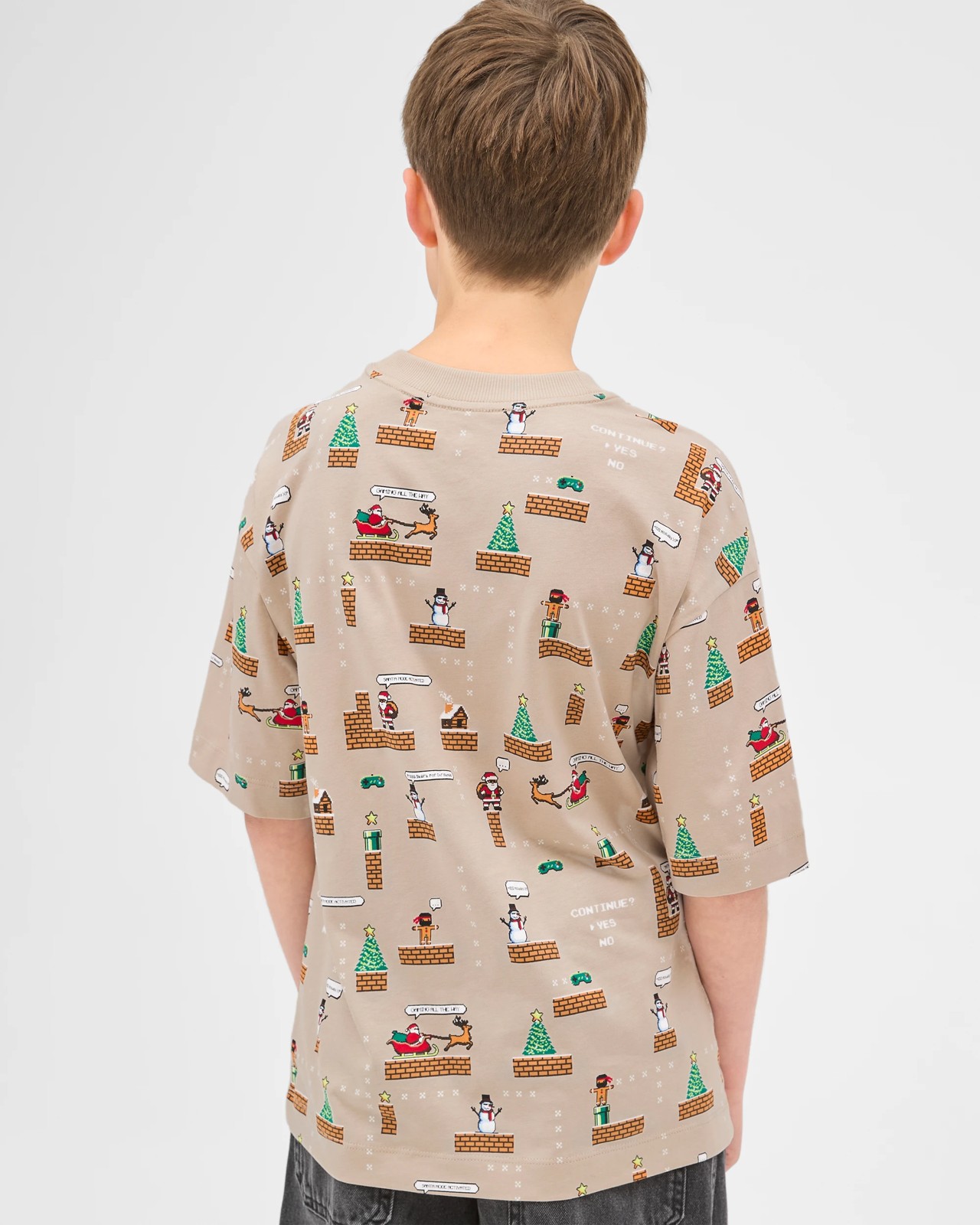 Australian Cotton Christmas Oversized T-Shirt - Neutral 5 of 5