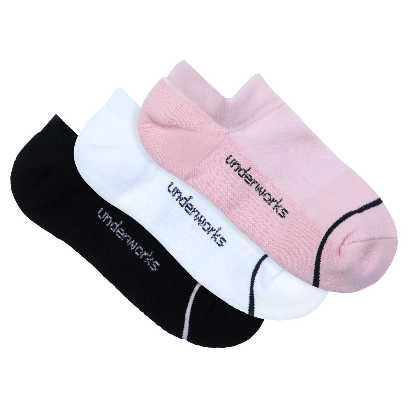 Underworks 3 pack No Show Sport Tech Socks 4 of 4