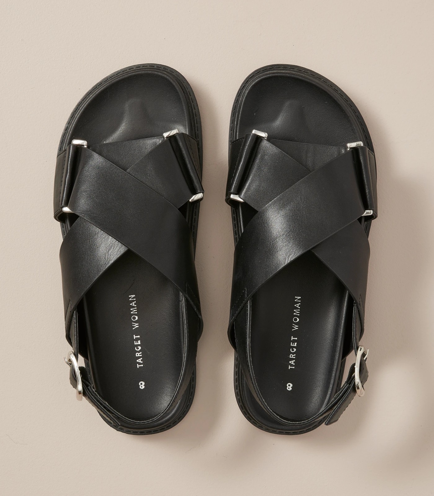 Target black sandals online womens