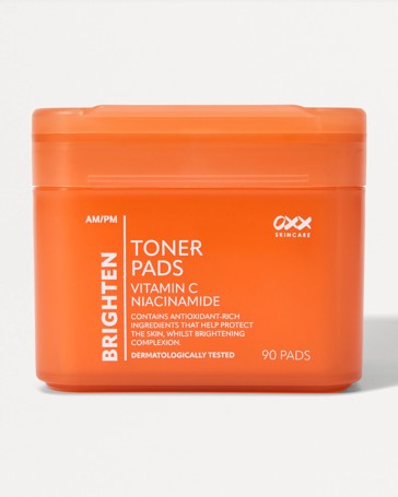 OXX Skincare 90 Pack AM/PM Brighten Toner Pads - Vitamin C and Niacinamide