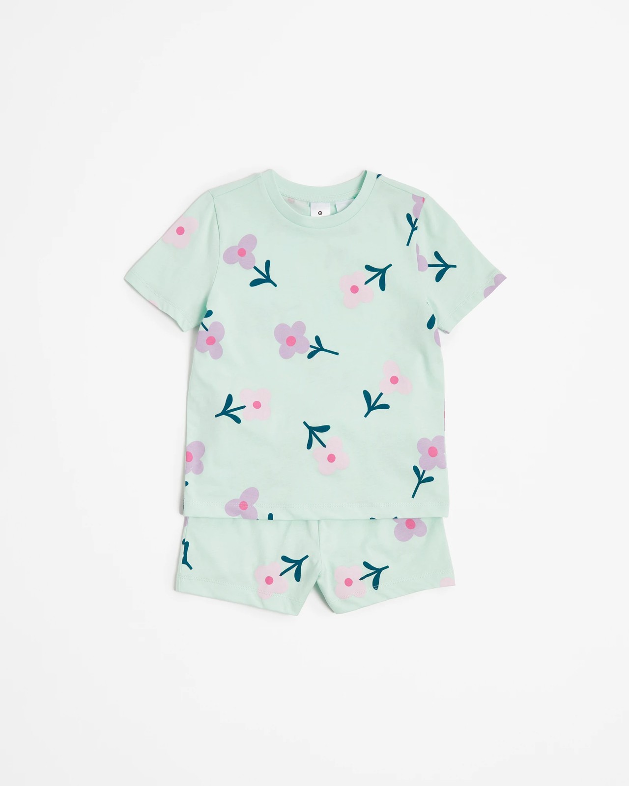 Print Cotton Pyjama Set 2 Pack - Floral/Check 2 of 5