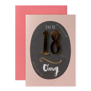 Connections from Hallmark 18th Birthday Card - OMG You're Eighteen!