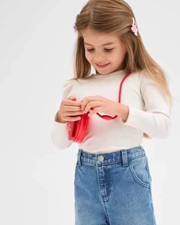 Australian Cotton Blend Long Sleeve Rib T-Shirt