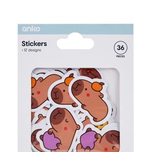 Anko 36 Pieces Stickers - Capybara product image