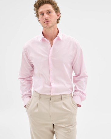 Australian Cotton Long Sleeve Gingham Shirt - Preview