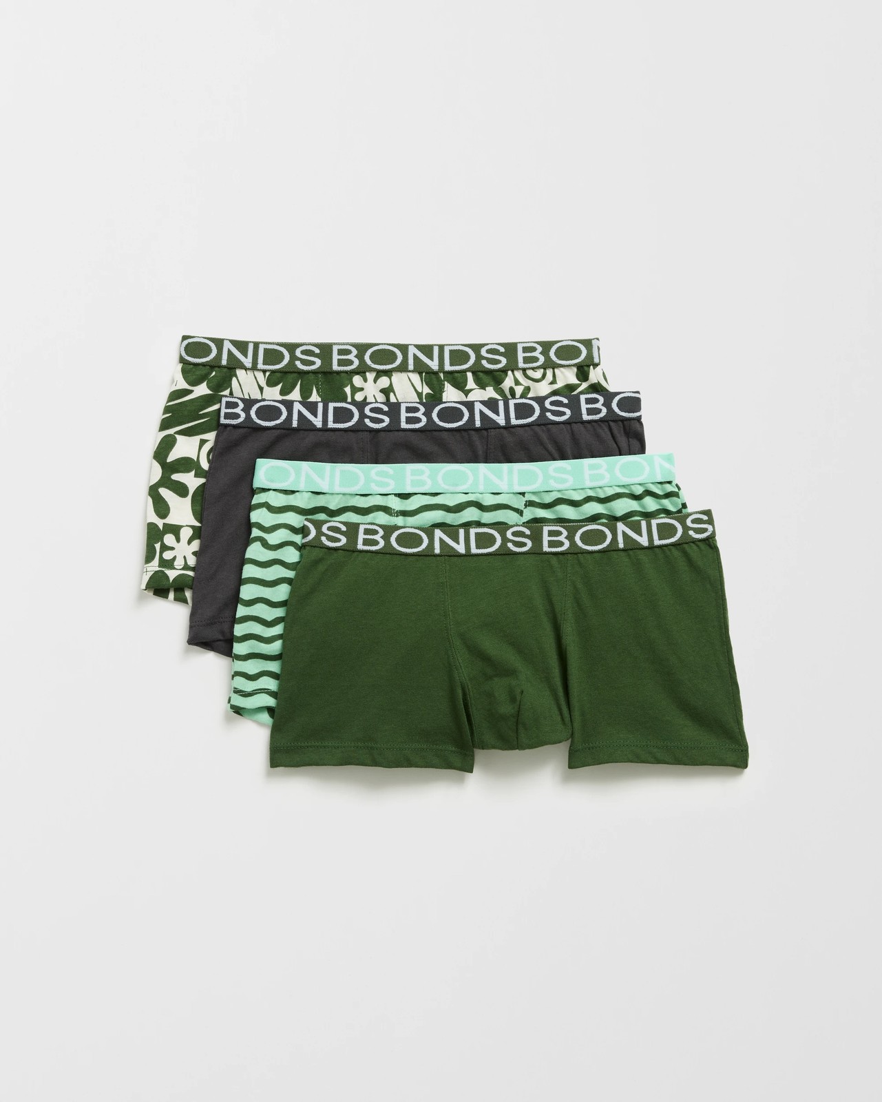 Bonds Cotton 4 Pack Boys Trunks - Multi Freestyle Flicks 5 of 6