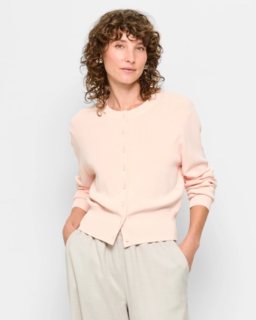 Crepe Knit Cardigan - Preview