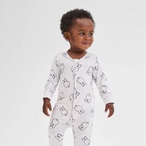 Baby Easter Miffy Australian Cotton Zip Front Coverall product image