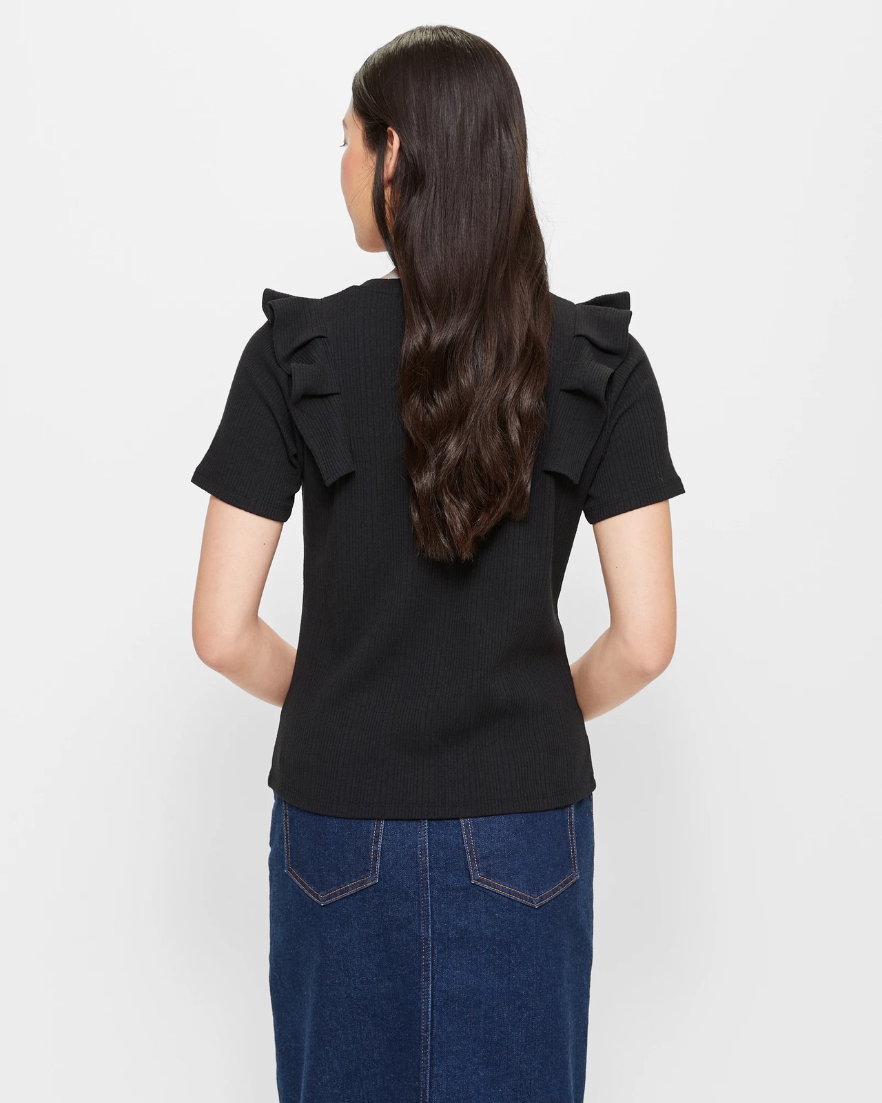 Ruffle Textured Knit Top | Target Australia