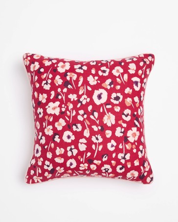 Ivy Leopard Floral Print Cushion