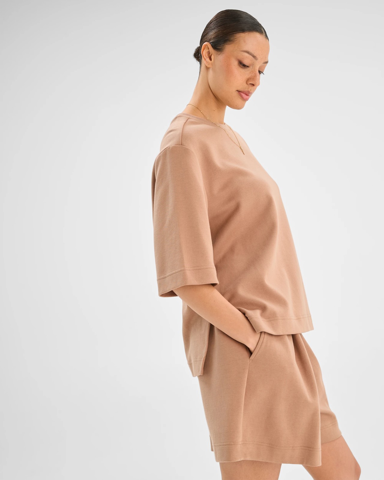Australian Cotton Blend Oversized T-Shirt - Amphora 4 of 5