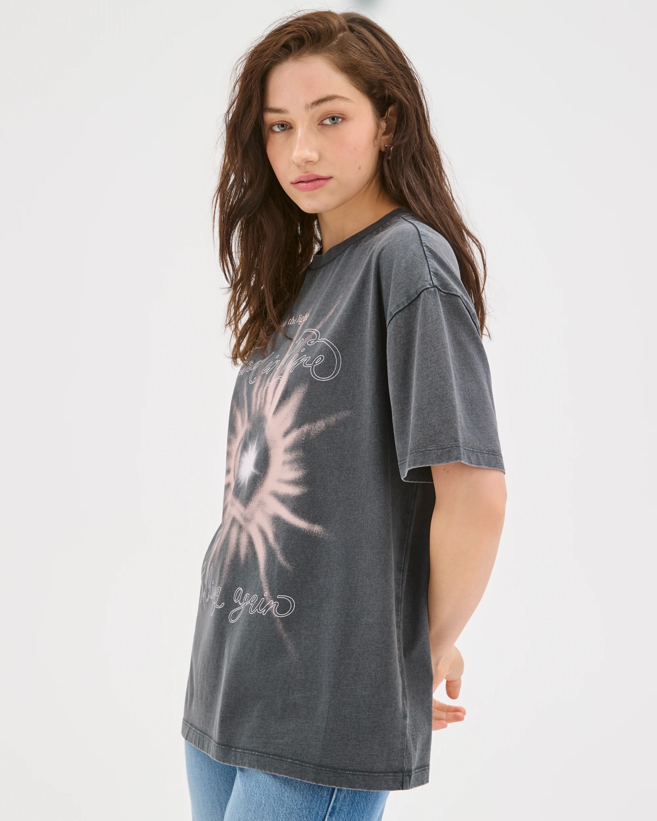 Lily Loves Australian Cotton Boyfriend T-Shirt - Falling Again 5 of 5