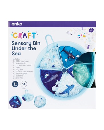 Anko 16 Piece Sensory Bin - Under the Sea