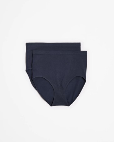 Australian Cotton Blend 2 Pack Seamfree Full Briefs