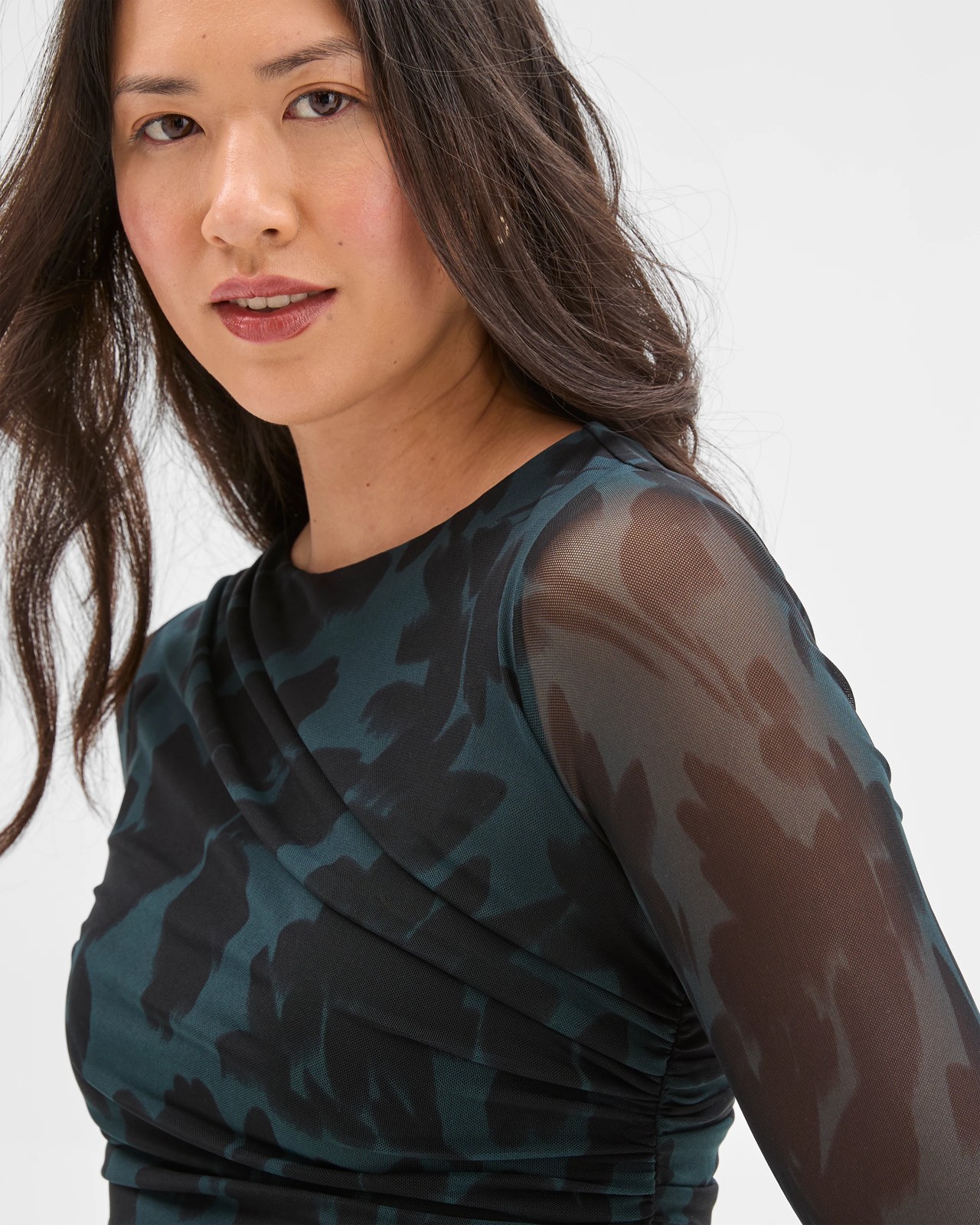 Preview Long Sleeve Mesh Top 5 of 6