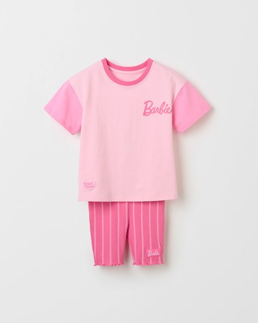 Barbie Australian Cotton T-Shirt & Bike Shorts Set