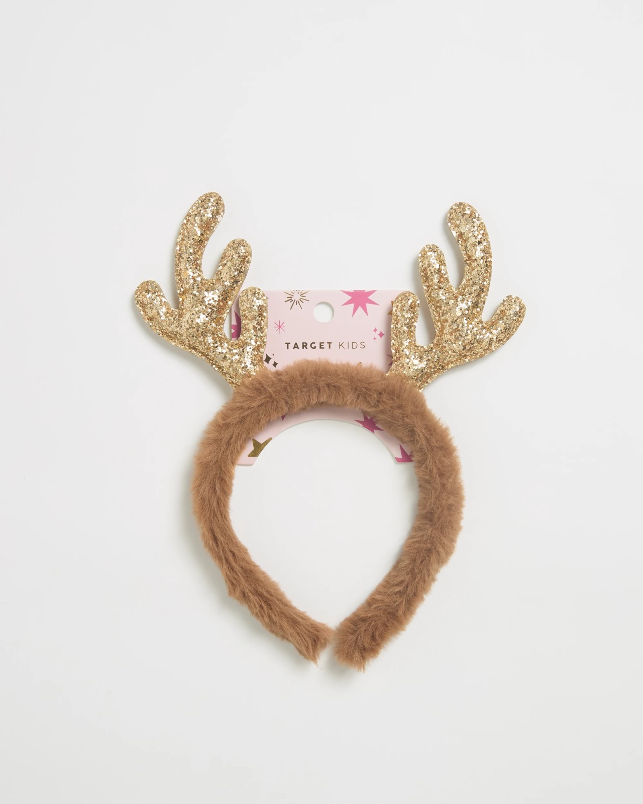 Fluffy Reindeer Christmas Headband 3 of 3
