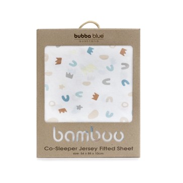 Bubba Blue Bamboo Co-sleeper Jersey Fitted Sheet