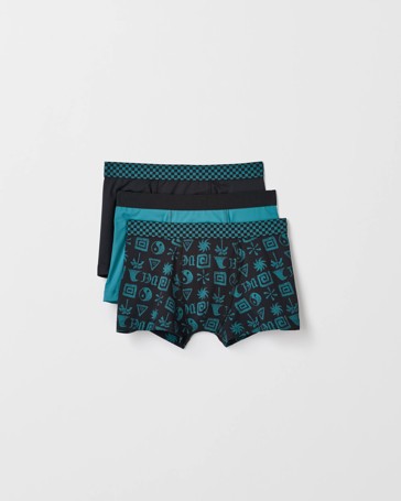 Older Boys Microfibre Trunks 3 Pack - Maxx
