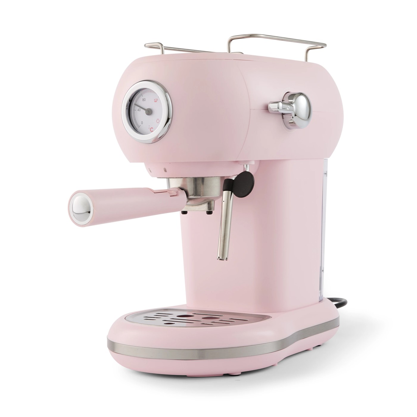 Anko Retro Espresso Coffee Machine - Pink 2 of 6