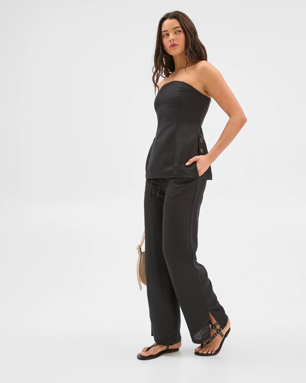 European Linen Blend Strapless Tunic Top - Lily Loves 3 of 6