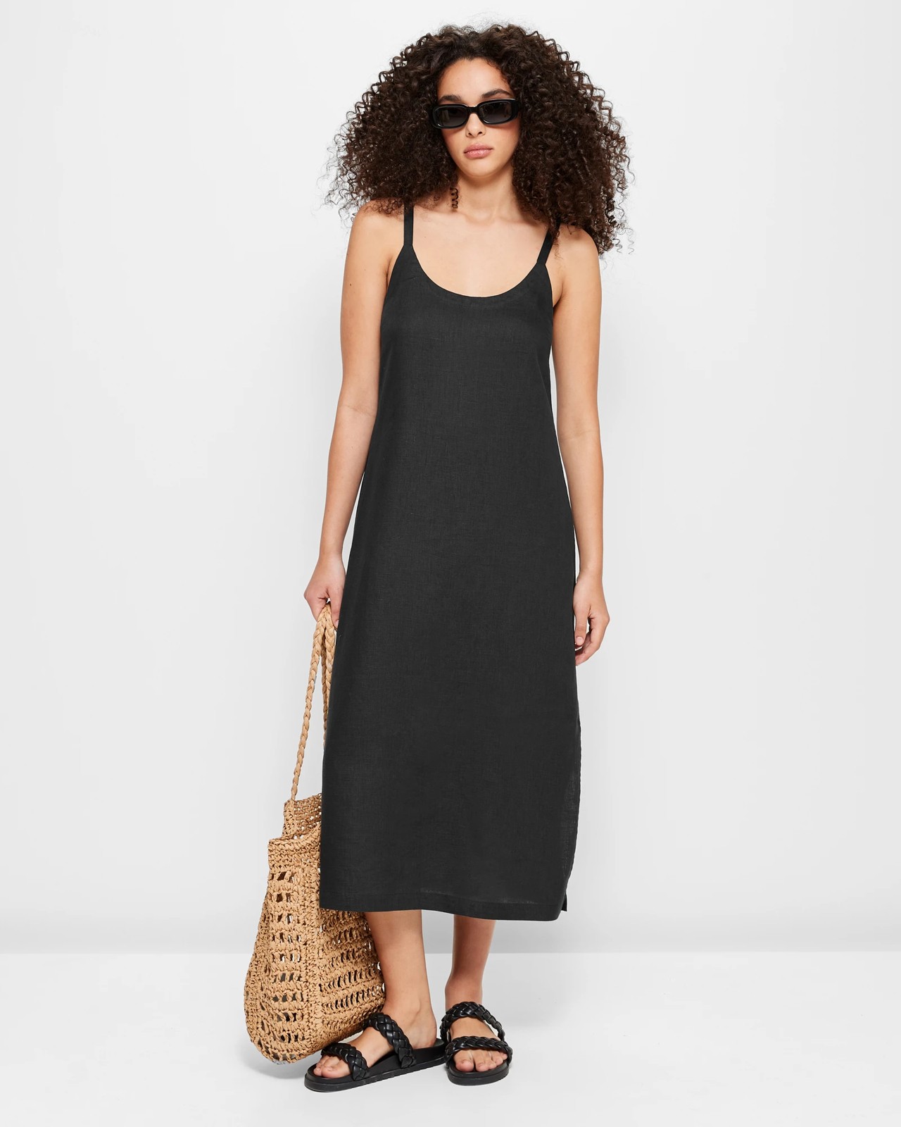 European Linen Cami Dress