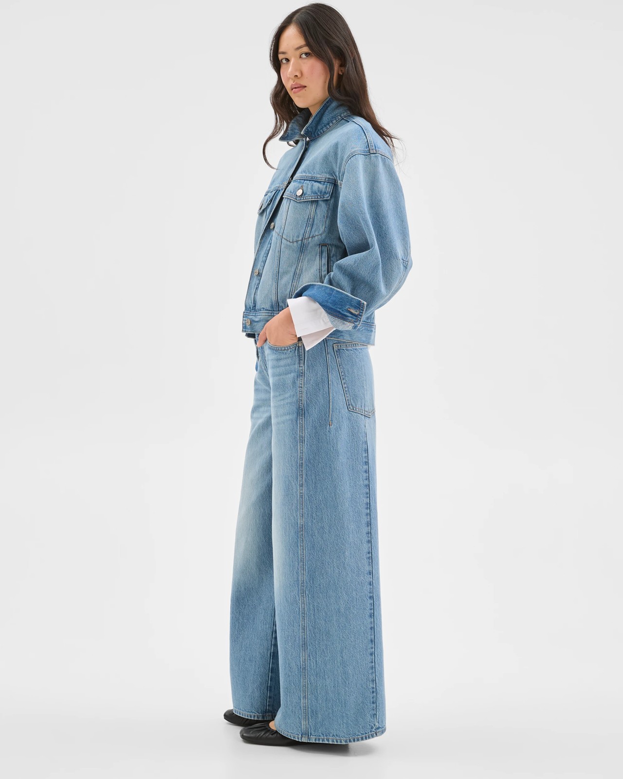 Panelled Slouch Denim Jeans 5 of 5
