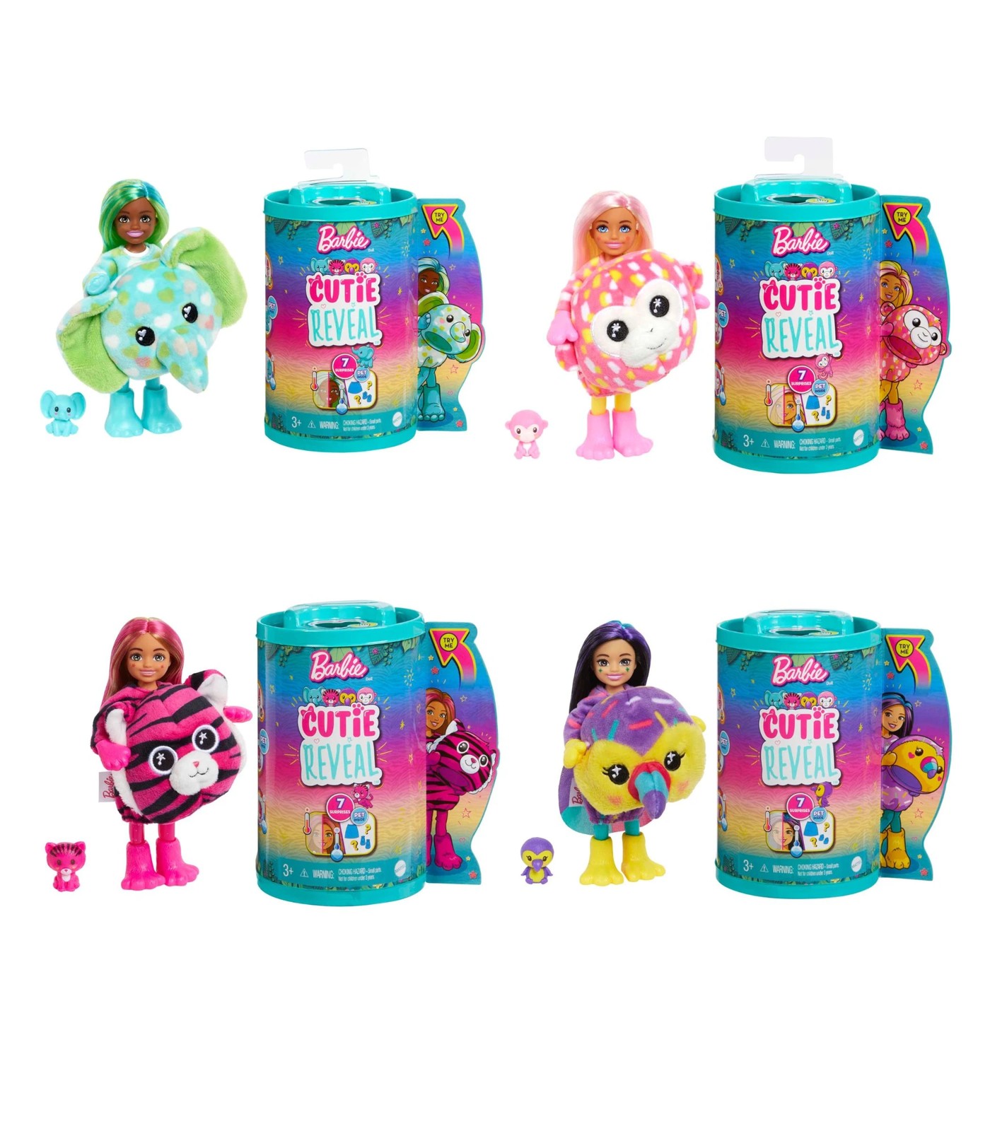 Barbie Cutie Reveal Jungle Series Doll - Assorted*